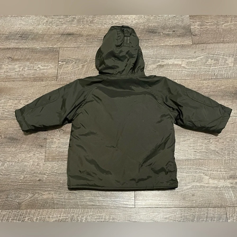 The Children's Place All Weather Snorkel Parka Jacket Olive Green - 12 Months